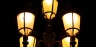 Street Lamp at night, Madrid, Spain